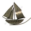 maritimes Windspiel | Gartenpendel | Segelboot | Segelschiff | Metall silber