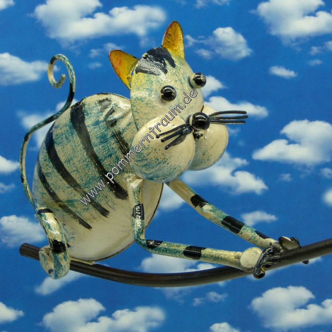 Windspiel Gartendeko Garten-Pendel Gartenstecker Katze Mäuse ❤ Tom Jerry ❤ 