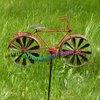 Windspiel | Windrad Metall | Gartendeko | rotes Fahrrad - Herrenrad