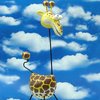 Skulptur - Deko-Figur - verrückte Giraffe ❤ CRAZY GIRAFFE ❤ Cartoon Design