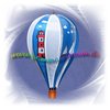 maritimes Windspiel Ballon nautisch mit Segelboot und Leuchtturm