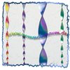 Windspiel Spirale Winddancer aus regenbogen-perlmuttfarbenem Acrylglas XL