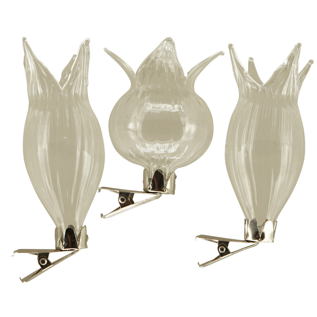 3-ER SET ❀❀ Glas-Vase auf Clip ❀❀ Clip-Vase ❀❀ Autovase ❀❀ Klemm-Vase ❀❀