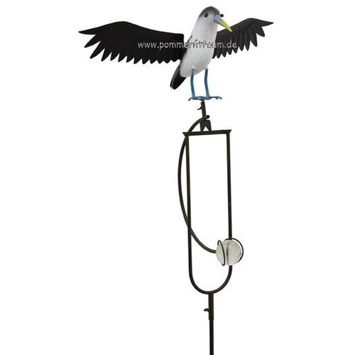 Windspiel Metall | Vogelwippe | Gartenpendel | Vogelwippe ❤ Möwe ❤