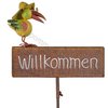 Willkommens-Schild - Türeingangs-Schild ❤ Vogel mit Sonnenhut ❤
