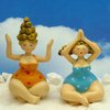 2 dicke Yoga-Ladies - 2 Yoga-Schwestern - 2 Nanas - 2 dicke Damen - 7 cm