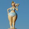 dicke maritime Badenixe | mollige erotische Dame | dicke Nana | Rubens-Deko-Figur