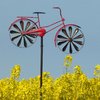 Windspiel Windrad aus Metall rotes Fahrrad Damenrad Damenfahrrad Bike Bicycle Zweirad