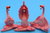 WohnDeko YogaFiguren Dekorationsfiguren 3 Flamingos  beim Yoga Pilates Sport