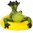 3-ER SET!!! Schwimm-Frösche Frosch Teichfiguren Schwimmtiere Dekofiguren Garten-Teich SwimmingPool