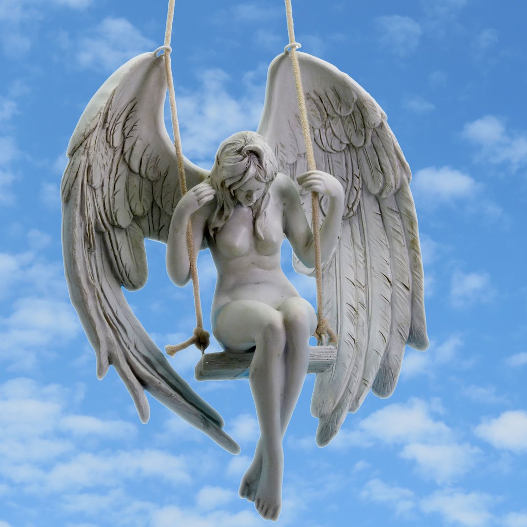 schaukelnder Engel ❤ Schutzengel ❤ nackter Engel ❤ Guardian Angel ❤ poetische Dekofigur ❤