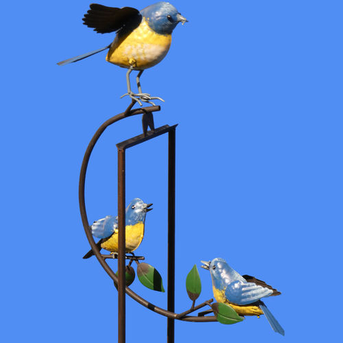 Windspiel Vogelwippe Gartenpendel Gartenwippe ❤ Familie Piepmatz ❤ Vogel Vögel