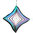 Windspiel Edelstahl - Winddancer Edelstahl irisierend regenbogenfarben mit Kristall