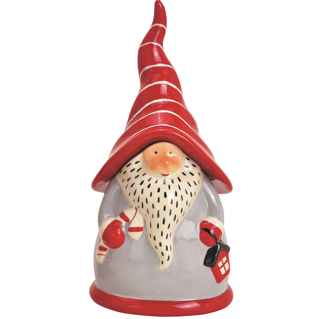 SANTA Nikolaus Weihnachtsmann Gebäckdose Keksdose Keramikdose Plätzchendose Weihnachtsdose