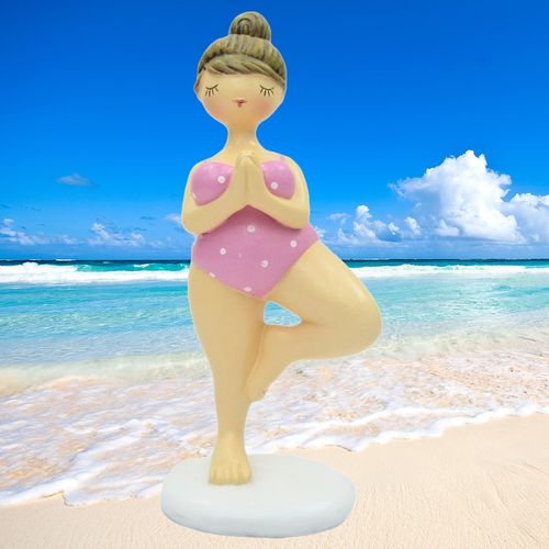 Yogafigur Dekorationsfigur dicke Lady ❤ dicke Nana ❤ Dicke beim Yoga ❤ Badenixe