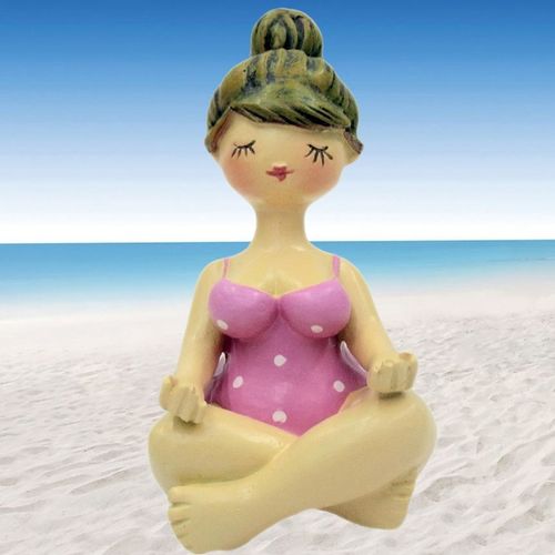 Dekorationsfigur Yogafigur dicke Lady ❤ dicke Nana ❤ Dicke beim Yoga ❤ Badenixe