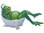 Dekorationsfigur Sammlerfigur Tierfigur ❤ Frosch in Badewanne ❤ Kröte